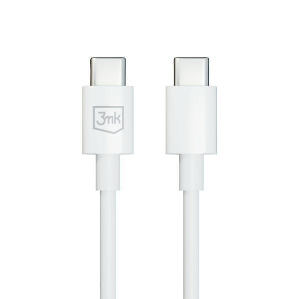 3Mk Hyper Cable Usb-C - Usb-C 100W 1.2M Biały/White Kabel