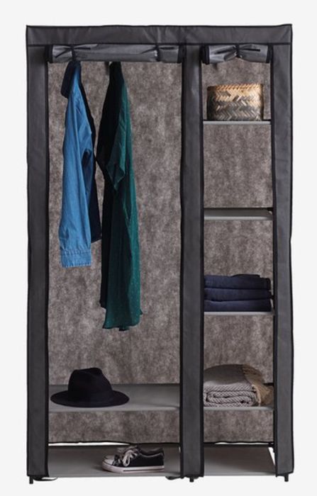 Шафа DAMHUS 100х174см т.сірий