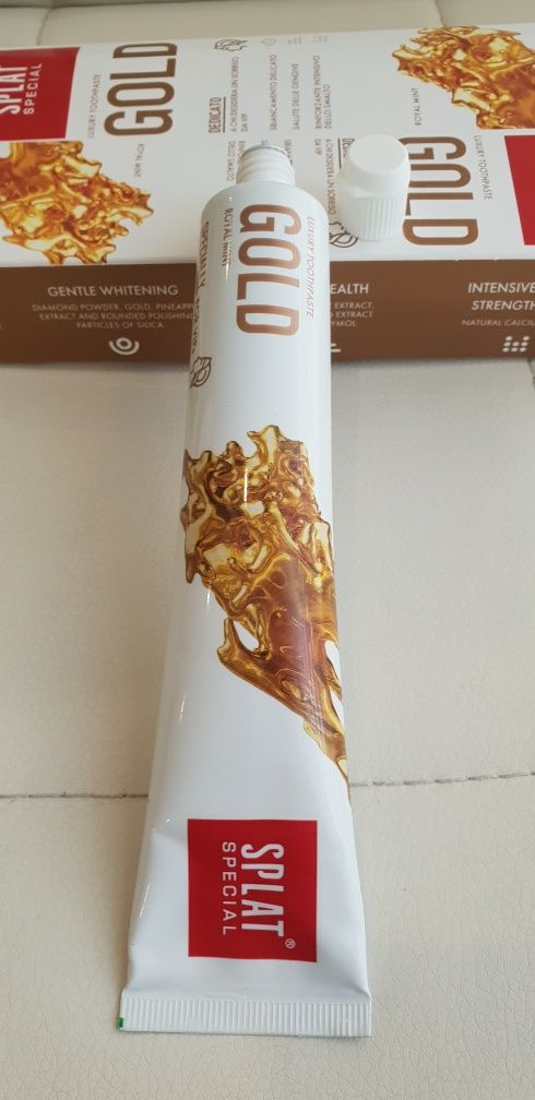 SPLAT GOLD! LUXURY  TOOTHPASTE!  Special series! 75 ml.