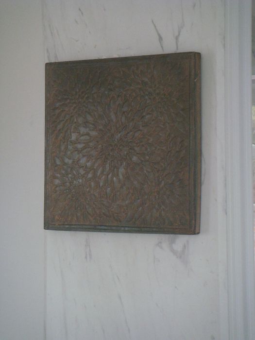 NOWA metalowa dekoracja panel ścienny Vical do mieszkania glamour loft