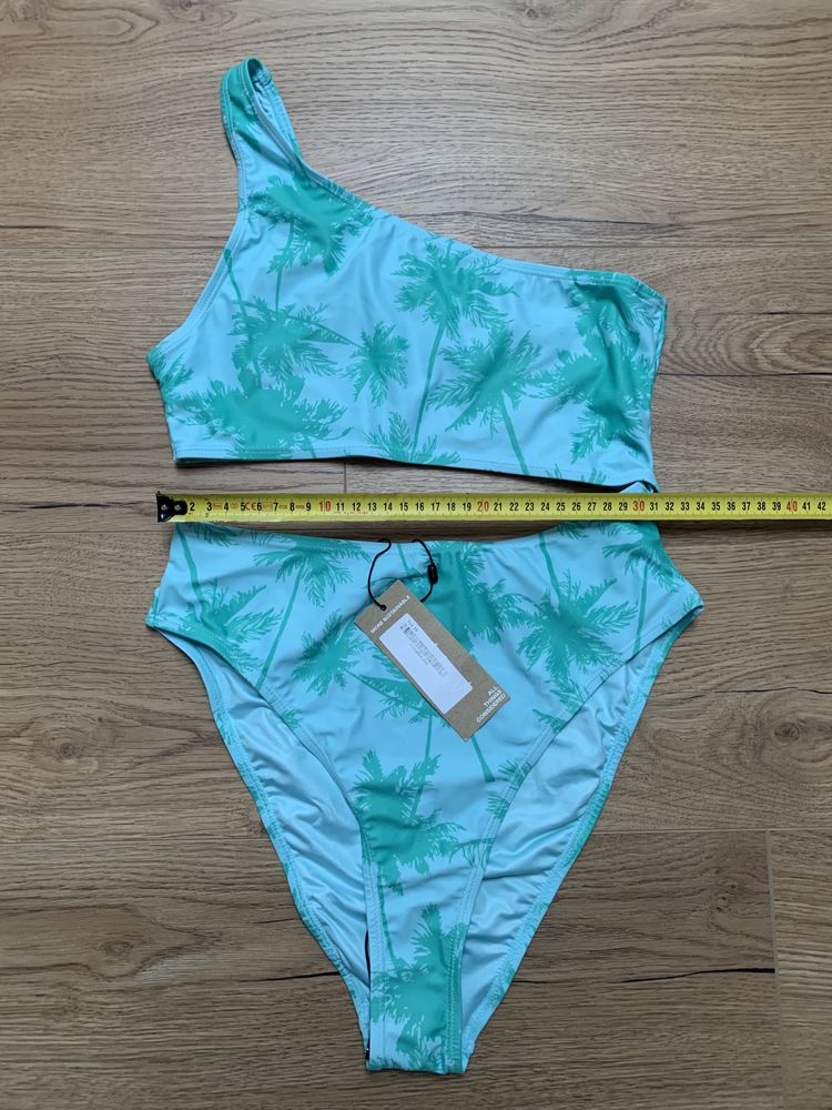 Nasty Gal strój kąpielowy na jedno ramię monokini S/M