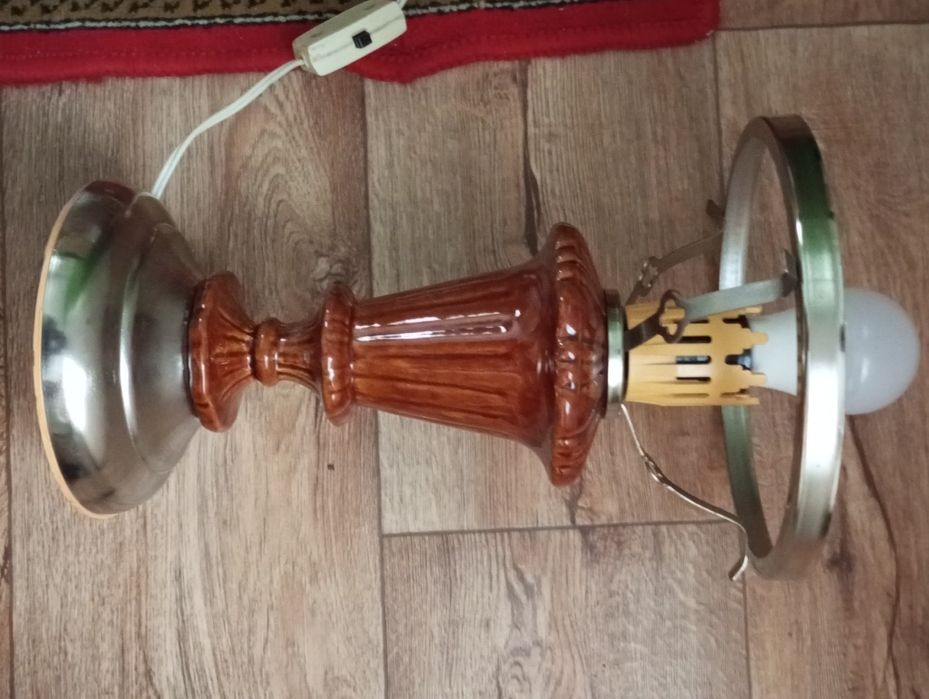 Лампа настільна скло кераміка