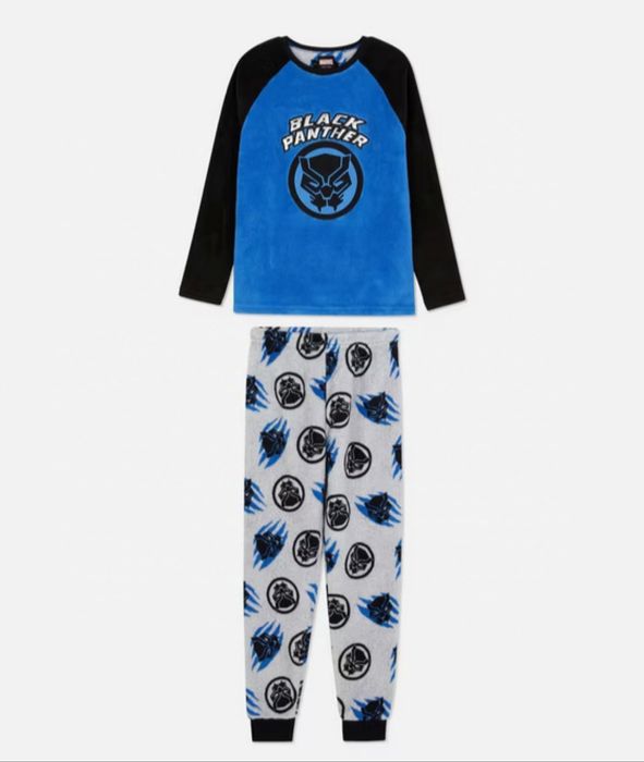 Тепла піжама 8 9 10 11 12 13  р lплюш махра  Марвел black panther