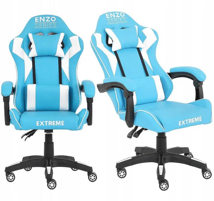 Компютерне крісло 8КОЛЬОРІВ Ігрове спортивне крісло екошкіра +2подушки