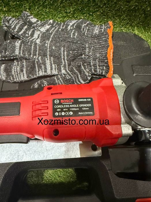 Аккумуляторная болгарка Bosch GWX 48V-125с ( 48V/6Ah, Ø125 мм)