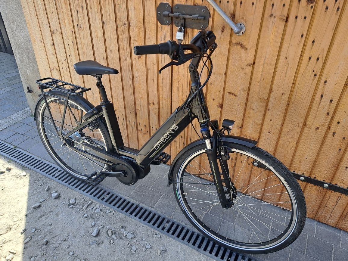 JAK NOWY Rower Elektryczny GREENS miejski Bosch Active Line Plus S M H