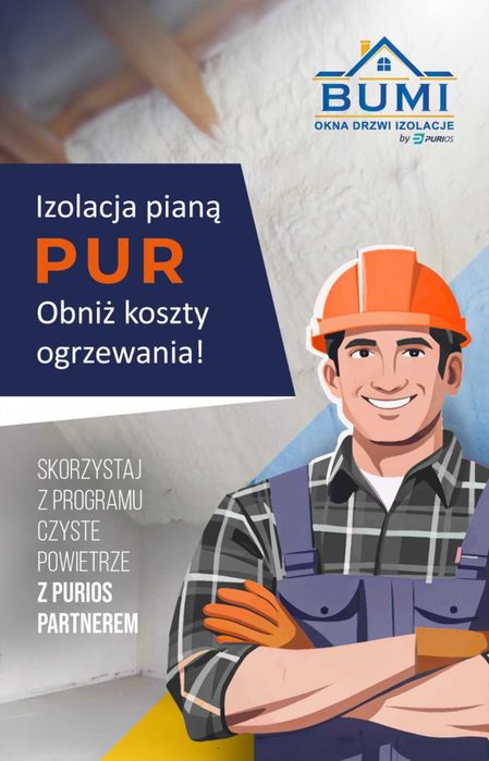 Ocieplenia Pianą PUR, Izolacje natryskowe, Piana, Poddasza,Natrysk PUR