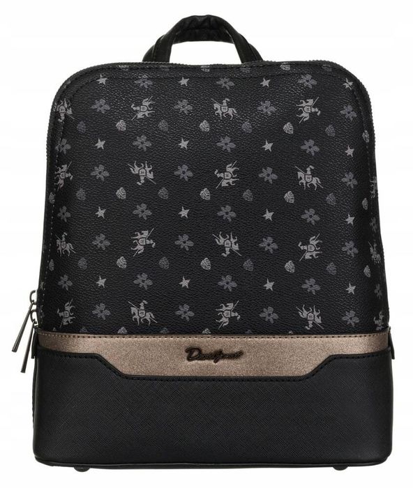 elegancki plecaczek damski ze skóry ekologicznej - david jones