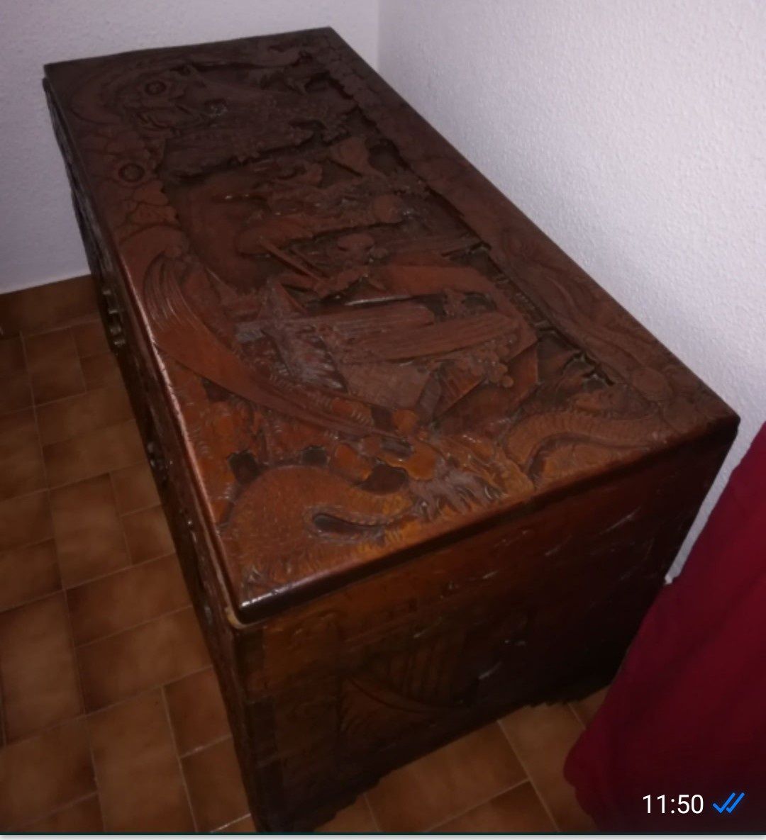 Arca de madeira cânfora
