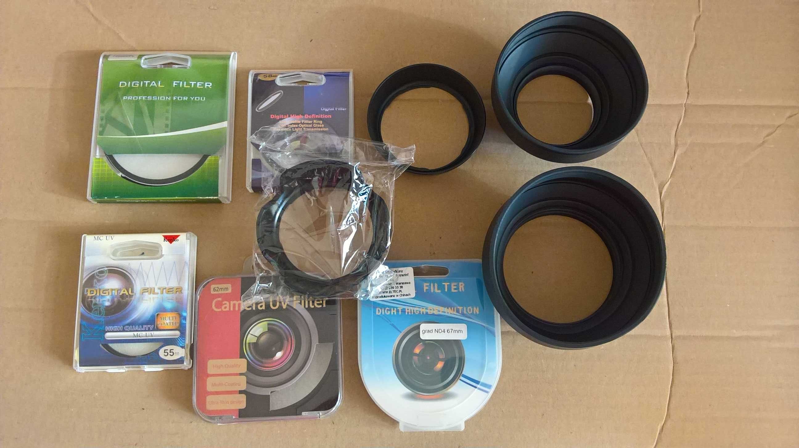 Filtr uv Kenko 58 mm,62 mm, osłona ew-60c/ew-60c II.