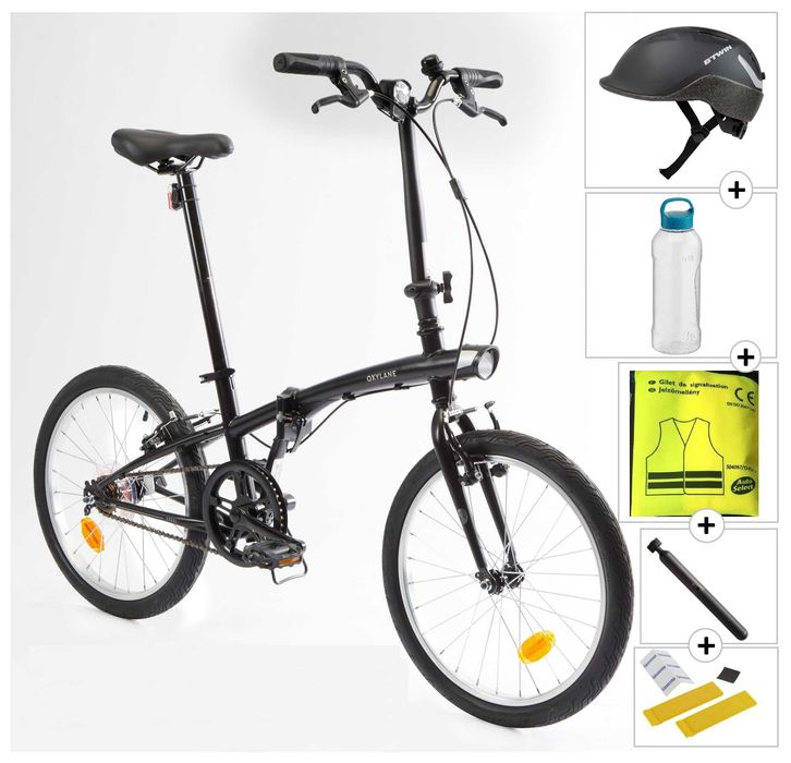 Bicicleta Dobrável Com Acessórios