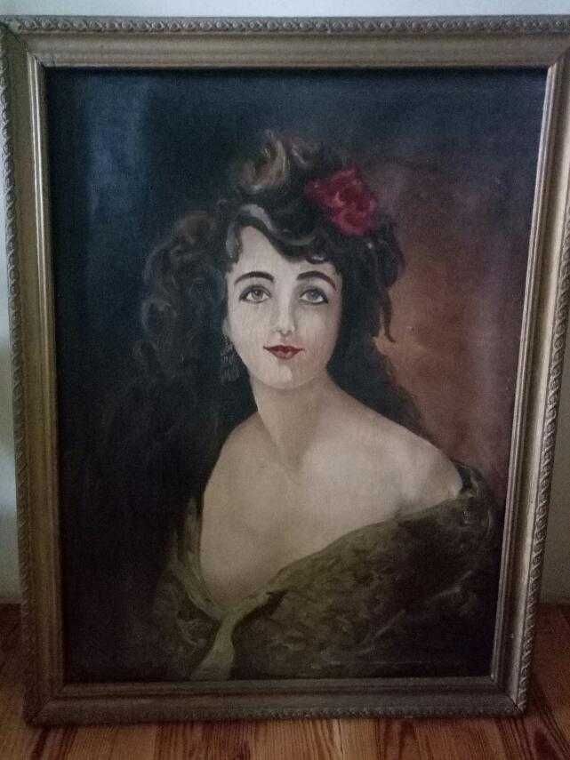Картина Старинный женский портрет / масло