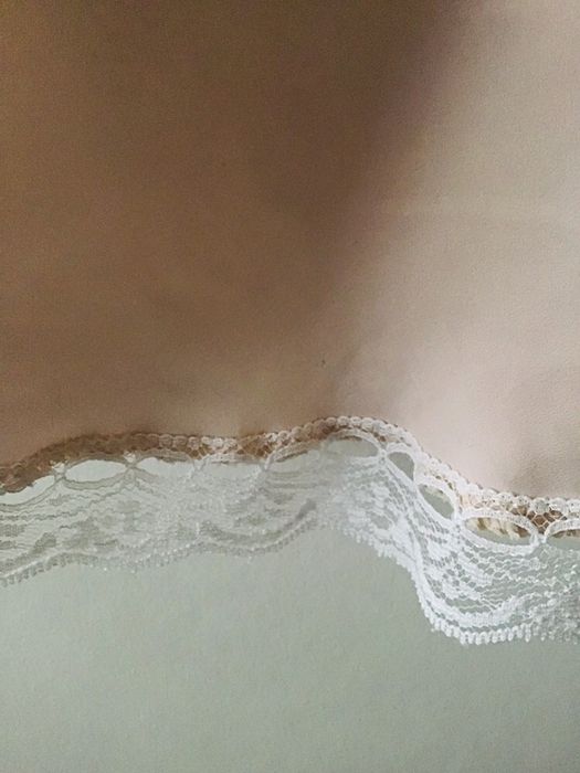 Top renda rosa Oysho