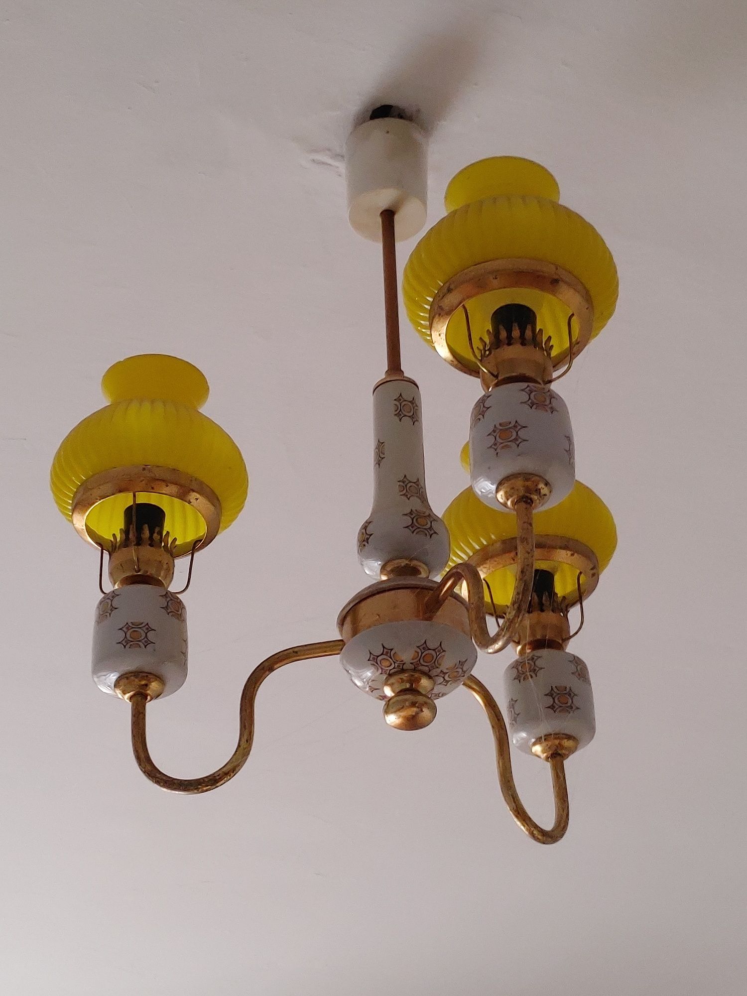 PRL Lampa sufitowa Vintage w db stanie SPRAWDŹ