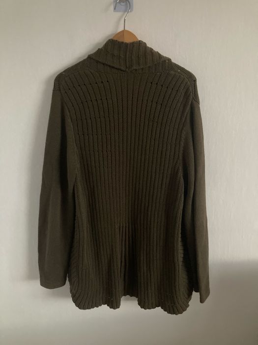 Gruby sweter khaki l/xl bawełna Charles Vogele