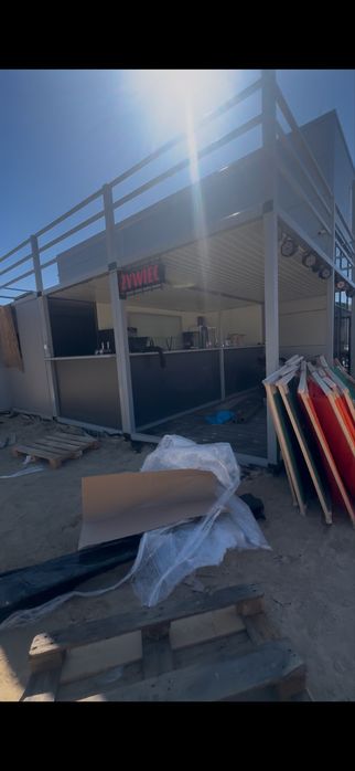 Kontener Kontenery BAR gastronomiczne taras schody 4 Wc zaplecze