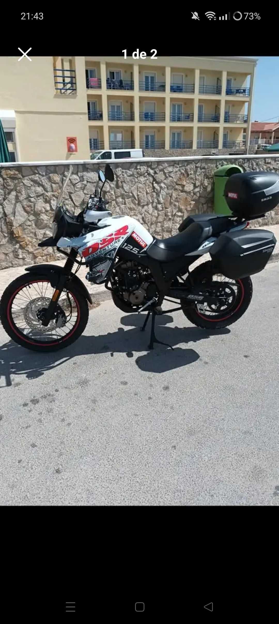 Mota 125 com 15 cavalos como nova