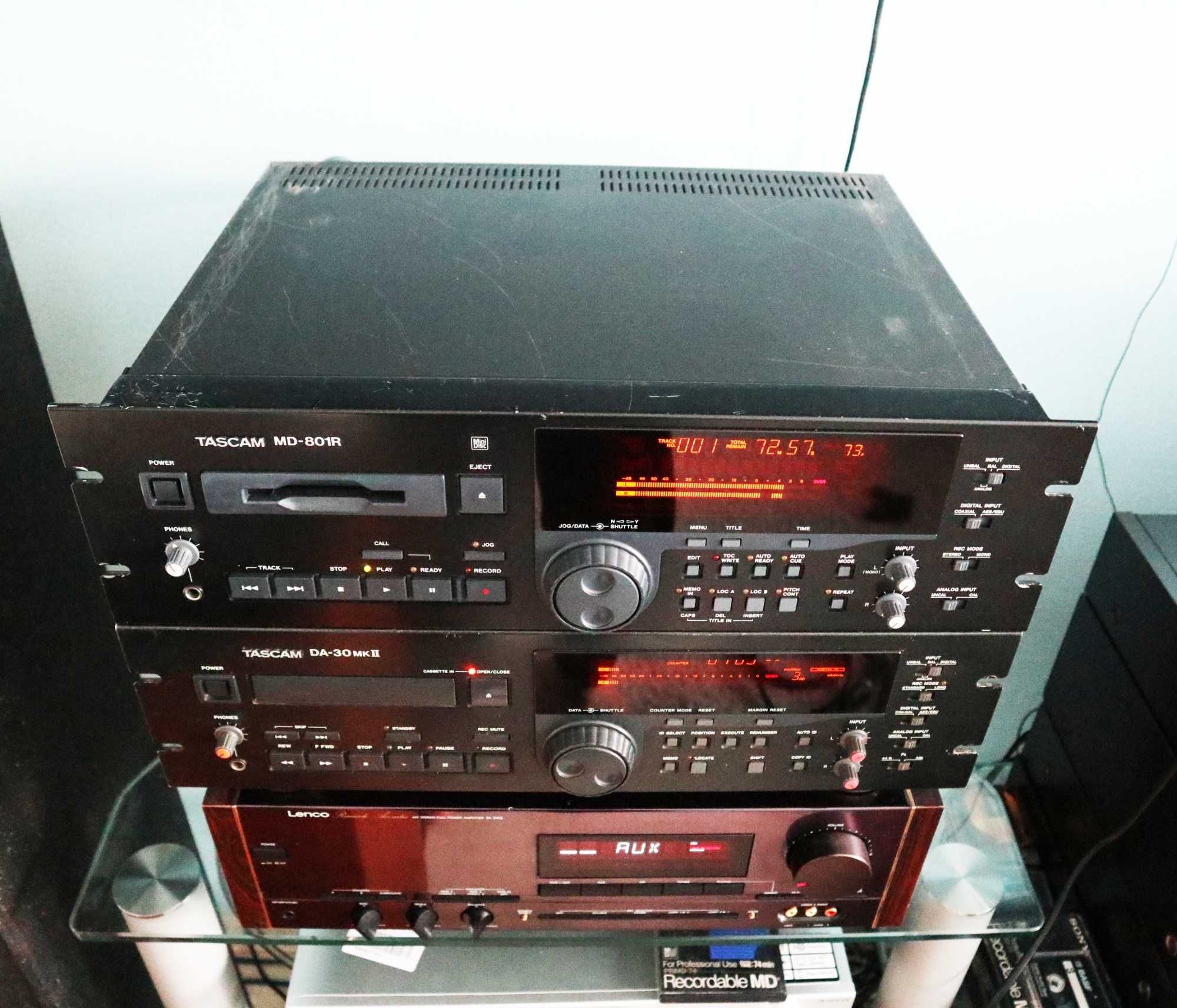 Стойка MD Recorder TASCAM MD-801R Tascam da-30 mkii
