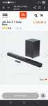 Soundbar jbl Deep bass 2.1