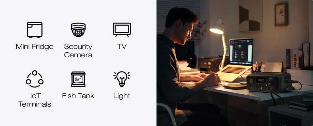 EcoFlow RIVER 3 UPS 245 Вт·ч электростанция 300/600 Вт, зарядка 1 час