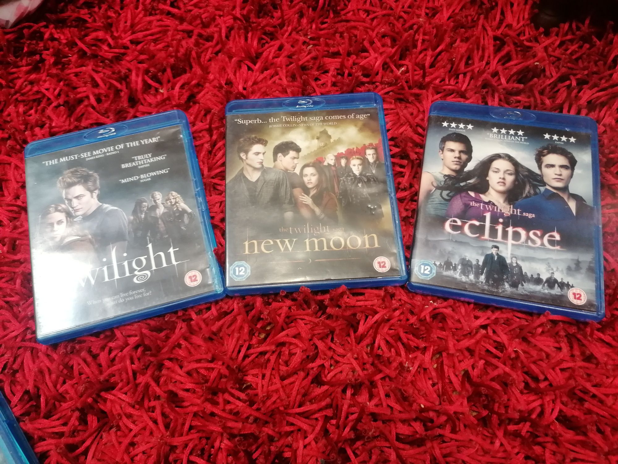 3 bluray A saga Twilight, Impecáveis.