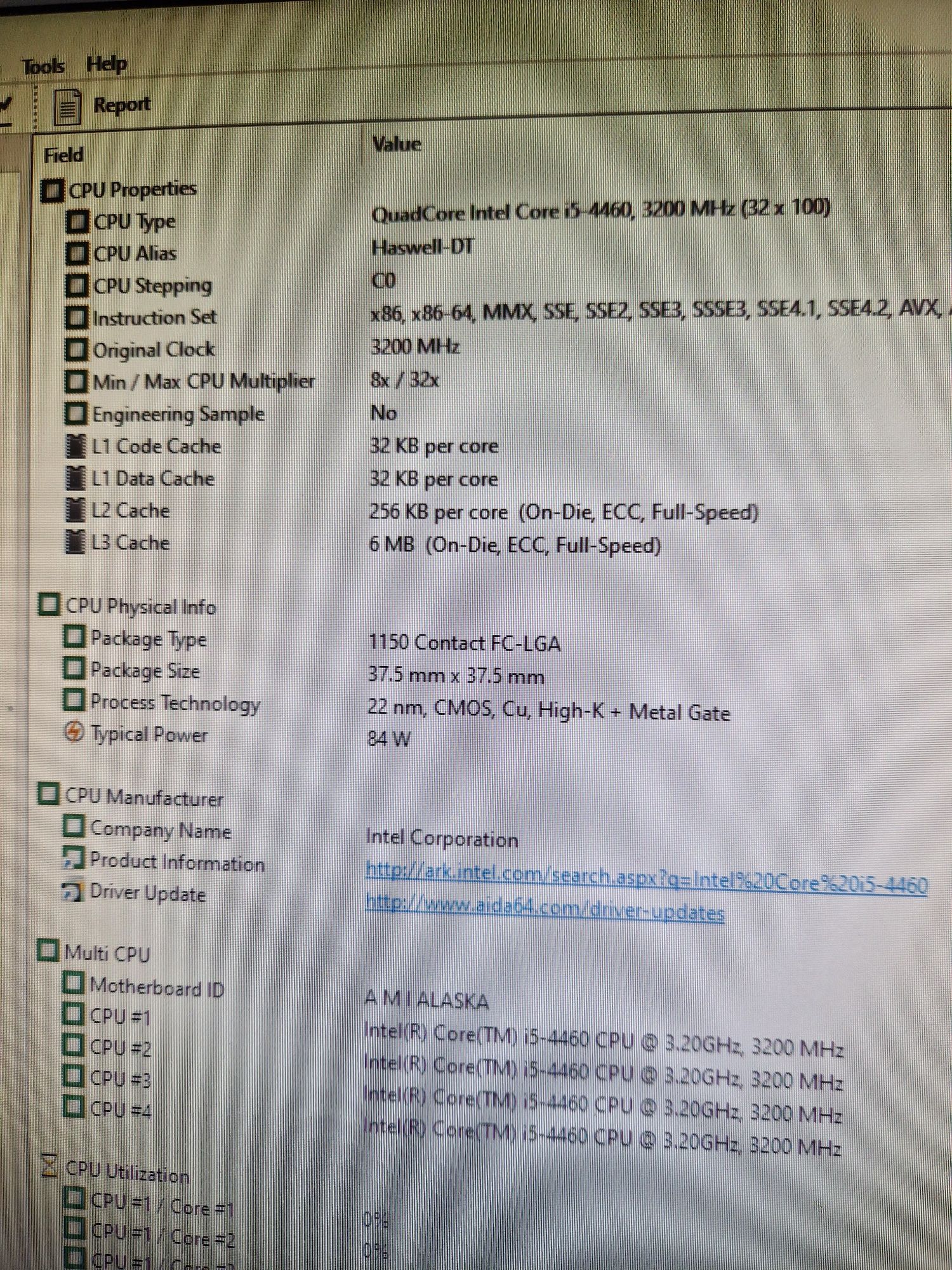 Intel i5-4460 3.2-3.4Ghz/Материнська плата/16гб память Комплект для ПК