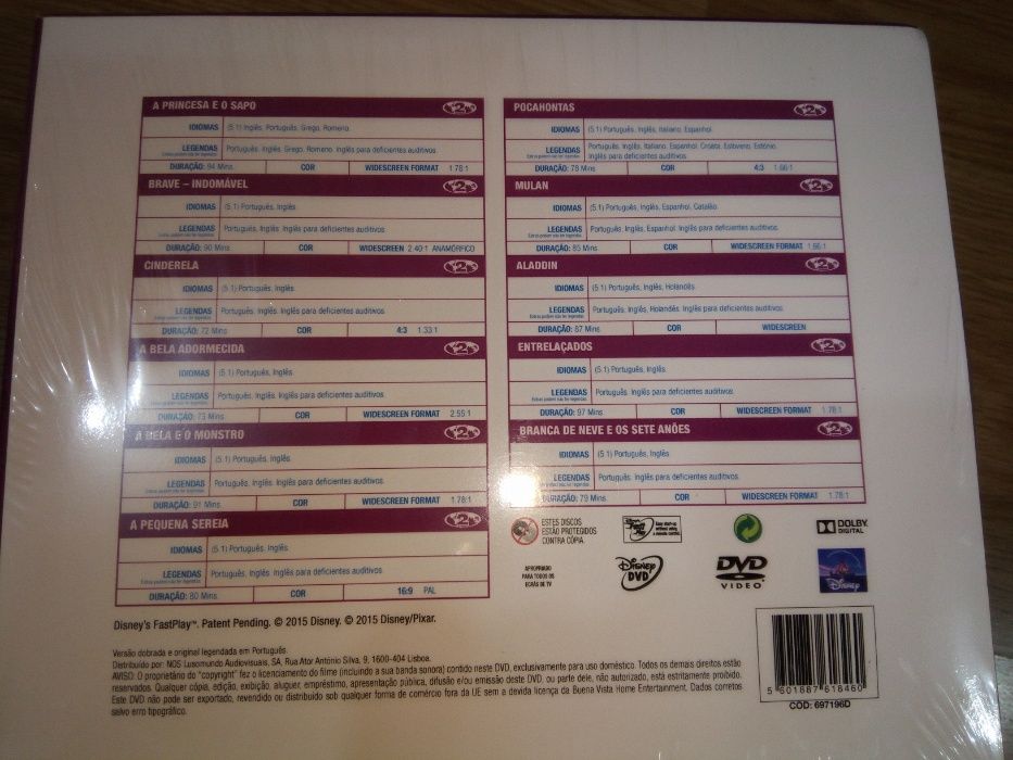 DVD´S Disney (complilação Leg Portugues) Novo