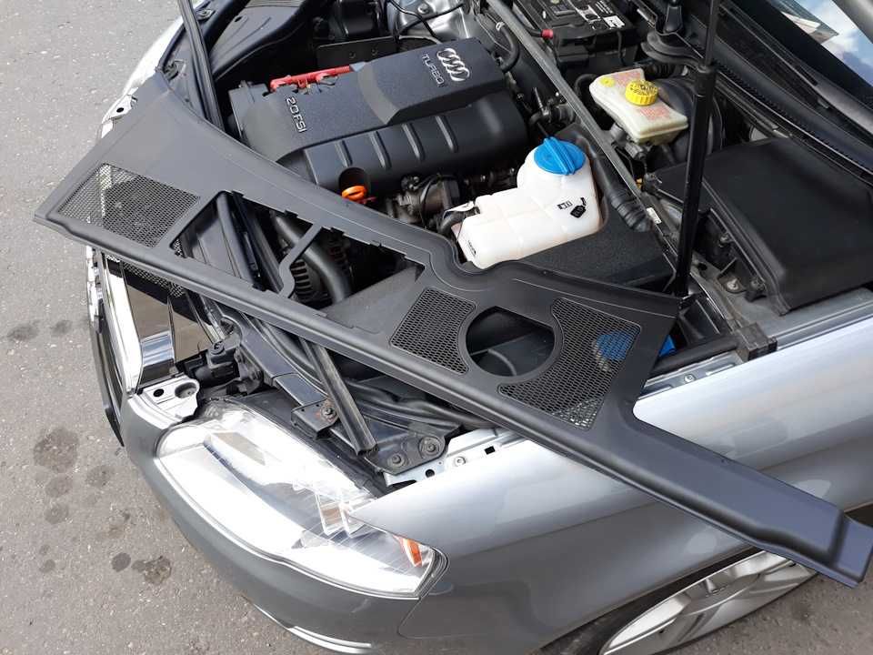 Подкапотный пластик моторного отсека капотом Audi A4(b6) b7 а4б6 а4б7