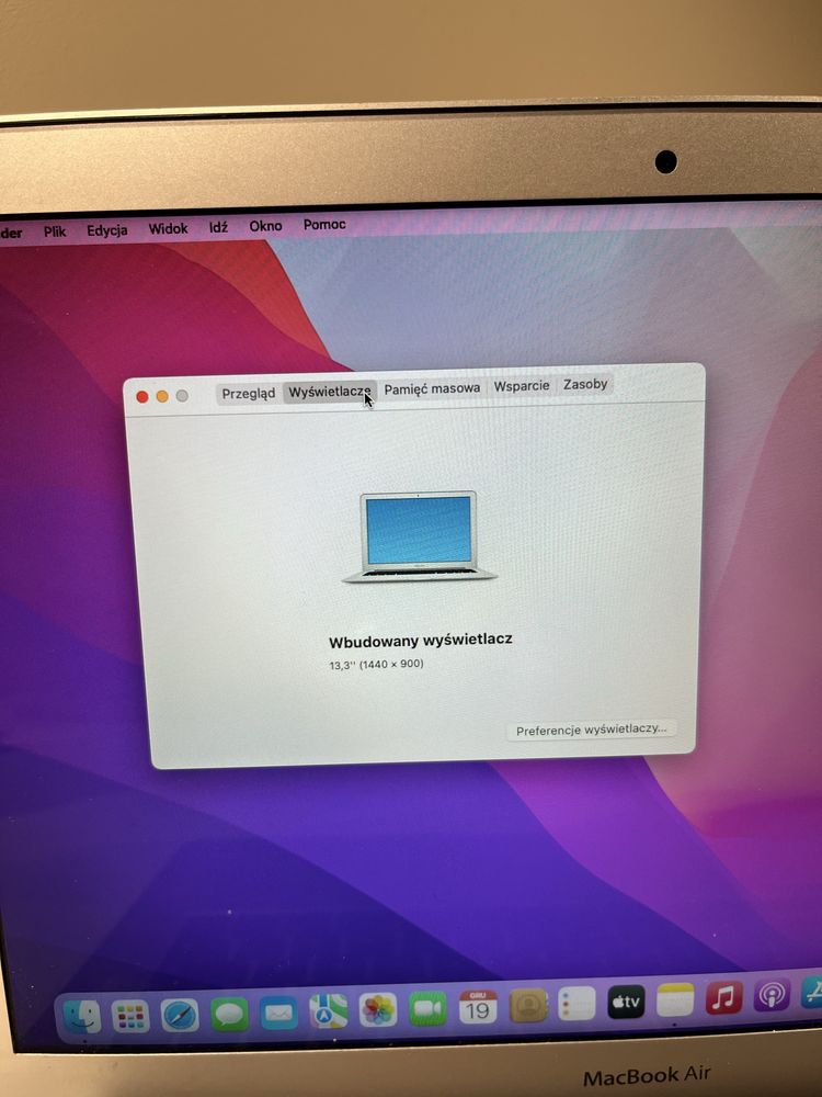 Laptop MacBook Air 13,3 “ Intel Core i5 8 GB/ 512 GB SREBRNY