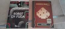 Livro. Minecraft /Robot em fuga