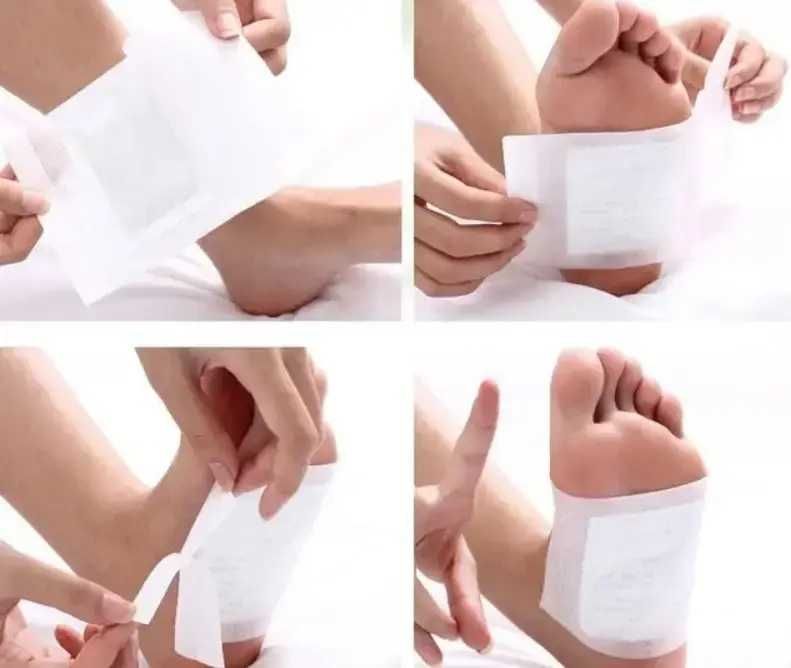 Очищающий детокс пластырь для ног, Пластырь для выведения токсинов