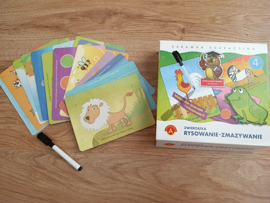 Zwierzątka rysowanie - zmazywanie