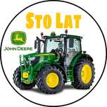 Opłatek na tort Ciągnik Rolniczy John Deere