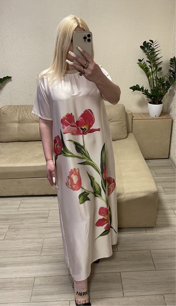 Женское длинное платье италия размер 46;48;50;52