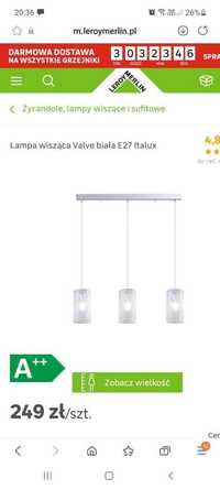 Lampy wiszące 3 elementy