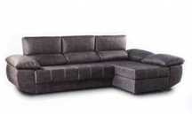Sofá 2L + Chaise Long Rocky (295x165cm)