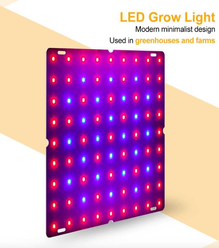Світлодіодна панель LED Grow Light для вирощування рослин і овочів.
