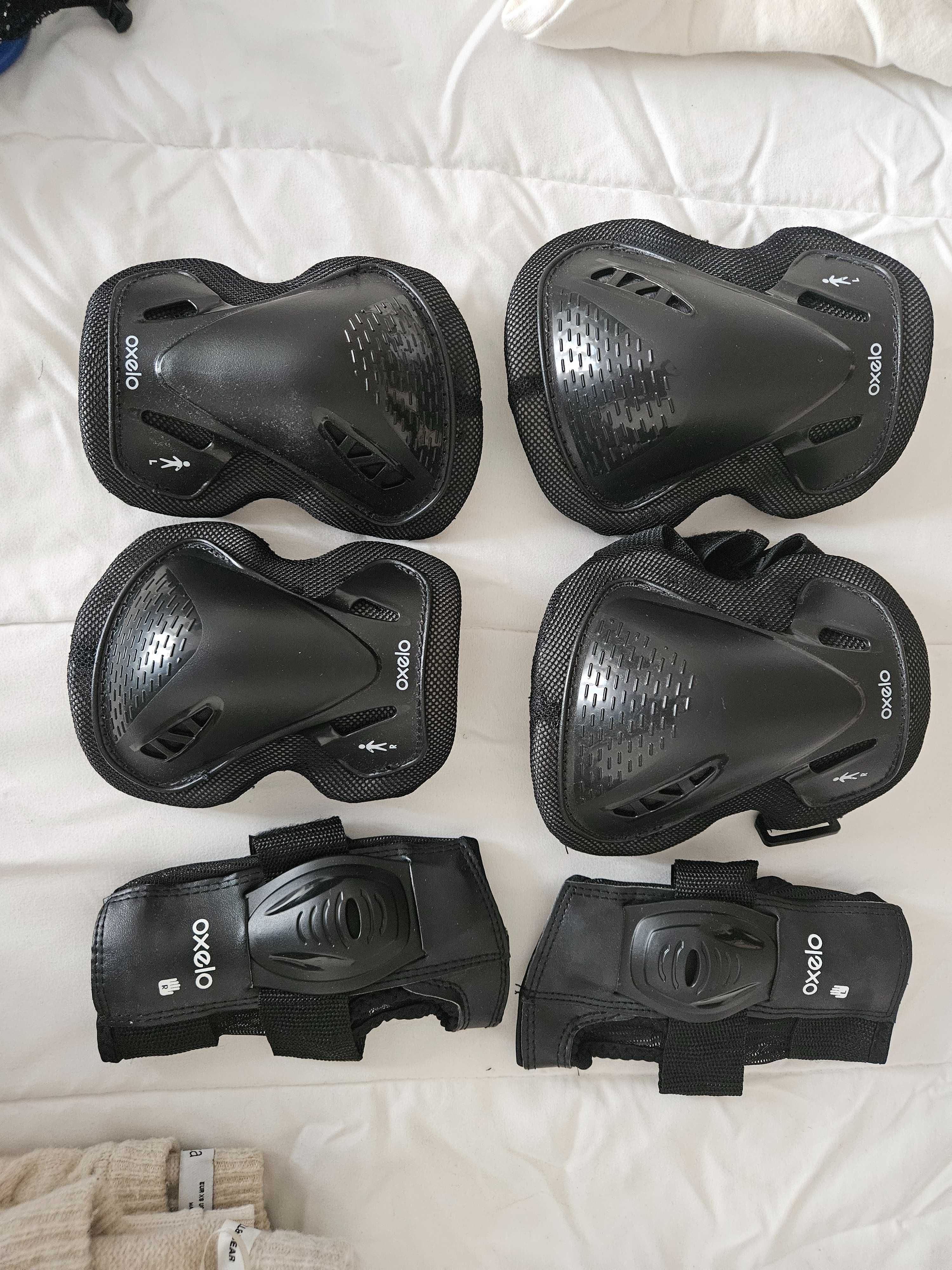 Protecções para bicicleta, patins, skate..