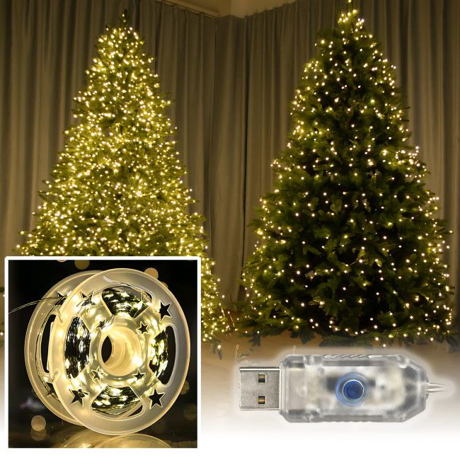 Гірлянда роса 30,50,100,200,300м ( USB , 220 розетка )