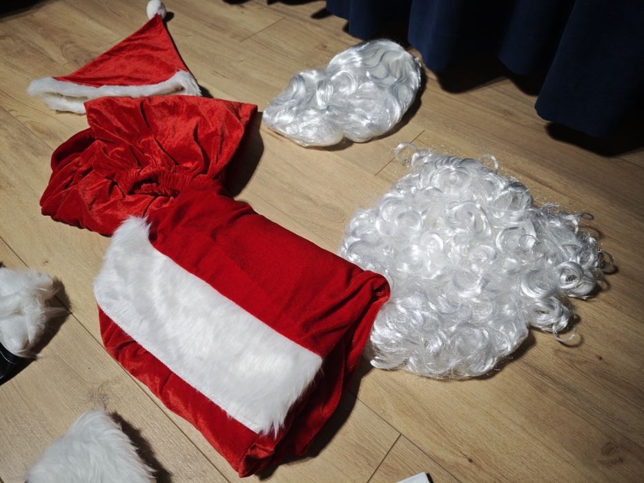 Kostium Św. Mikołaja - 10 elementów - Jak NOWY