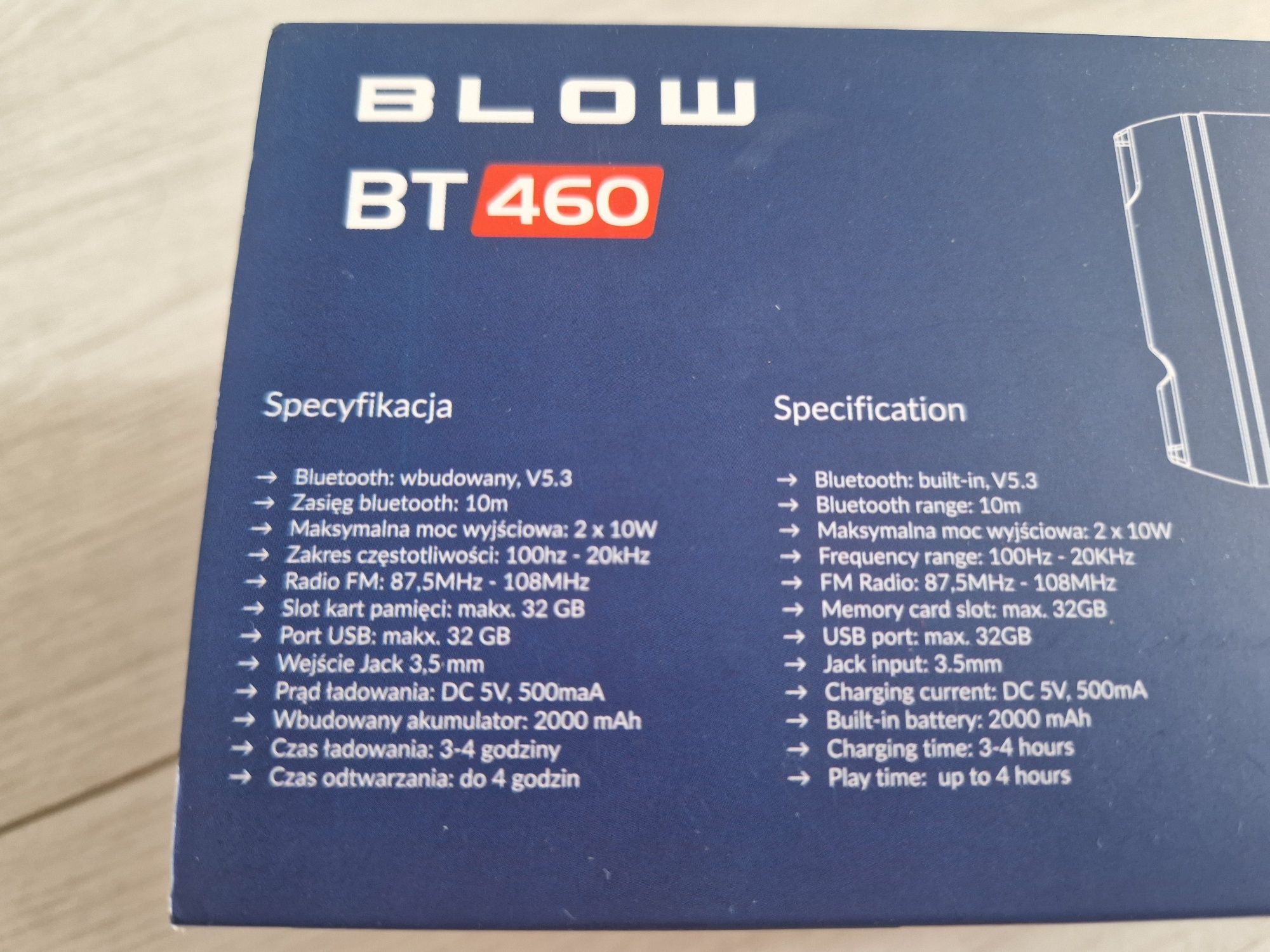 Nowy Głośnik bezprzewodowy bluetooth BLOW