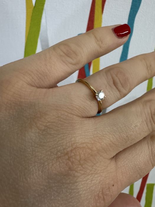 Золота каблучка Wempe One Promise з діамантом 0,25ct