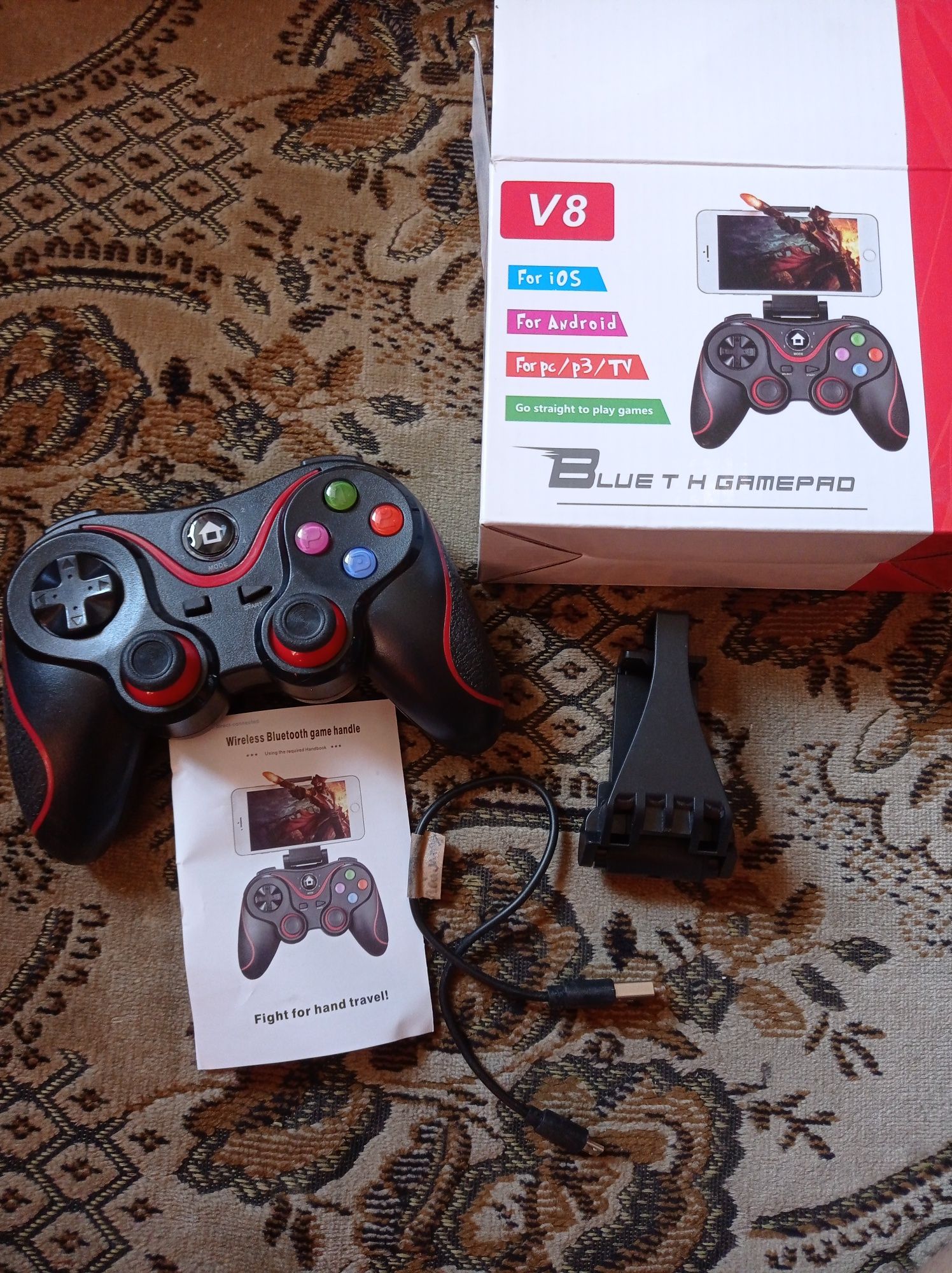 Руль джойстик геймпад Gamepad Bluetooth V8