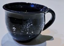 filiżanka handmade granat kosmos