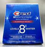 Paski wybielajace Crest 8 Levels Glamorous
