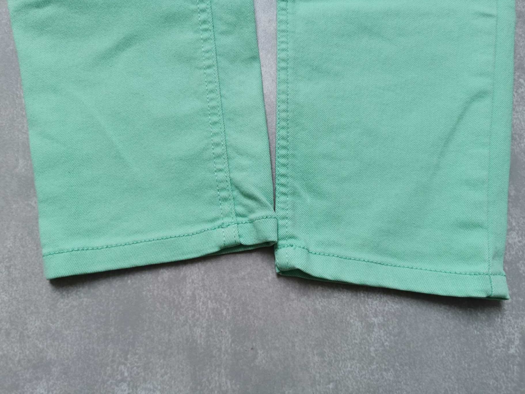 Jeansy spodnie ciążowe H&M Mama, rozmiar 44 / XXL, miętowe