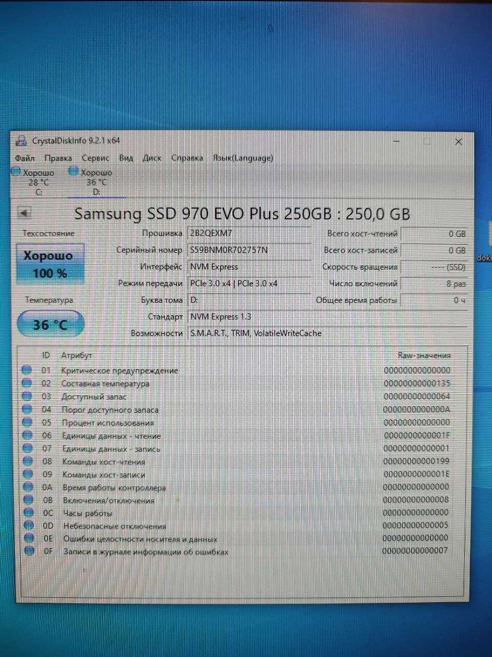 SSD накопичувач Samsung 970 EVO Plus 250 GB