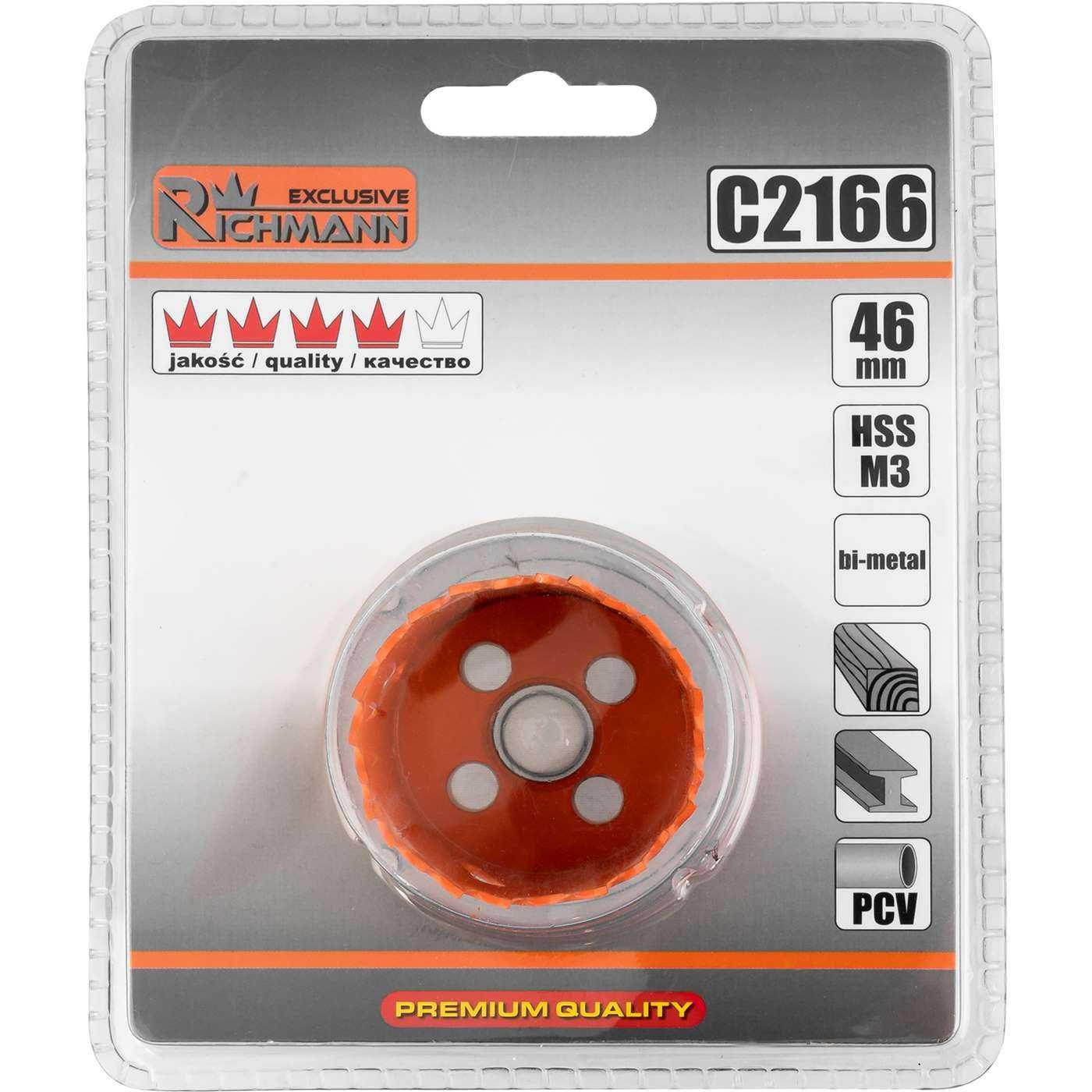 otwornica bimetal 46MM + UCHWYT 32-152MM