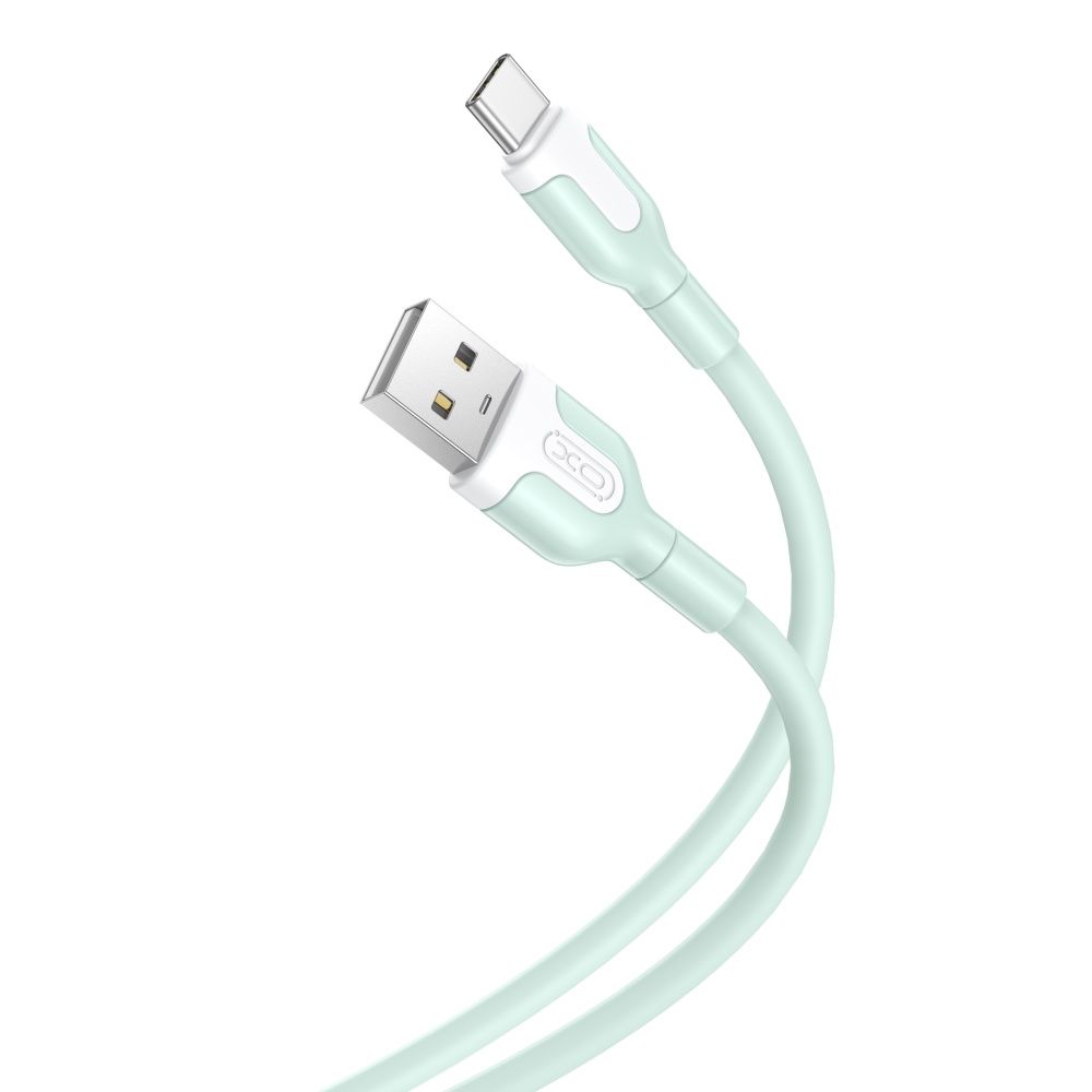 kabel USB - USB-C 1m 2,1A niebieski/zielony