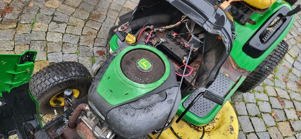 John deere la 115 traktorek kosiarka do trawy